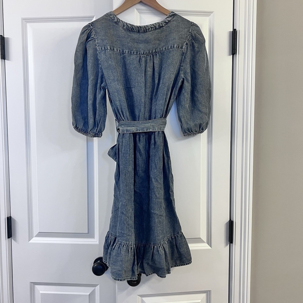 Velvet Heart Denim Blue Button Down Dress - Picture 2 of 6